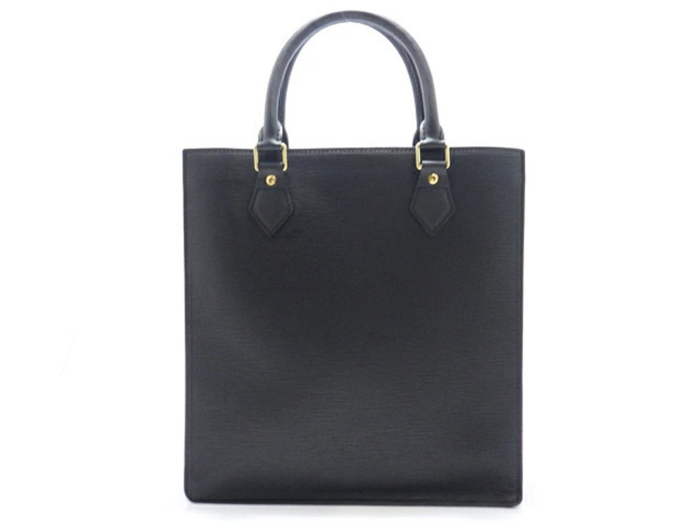 LOUIS VUITTON Sac Plat Tote Bag Epi Noir Black